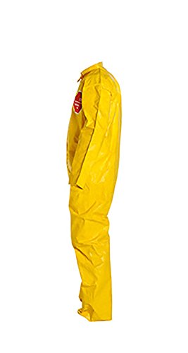 Dupont Safespec White Large Isoclean, Tyvek Cleanroom Coveralls - Fits 24 1/4 in Chest - ISO Class 4 Rating - 32 1/4 in Inseam - IC253BWHLG0025CS [PRICE is per CASE]