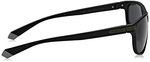 Polaroid Polarized Rectangular Male's Sunglasses-(PLD 2099/S 7ZJ 58M9| Black color - Image 4