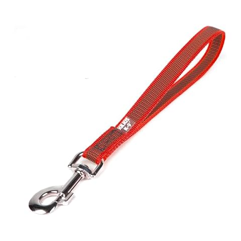 JULIUS-K9 Red-Gray Short Traffic Leash Cover