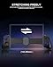 Bluetooth Mobile Game Controller for Nintendo Switch 2 & iOS & Android & Tablets, Wireless Gamepad Grip with Hall Effect Trigger Joystick, Ergonomic Phone Controller for iPhone, iPad Pro, Samsung