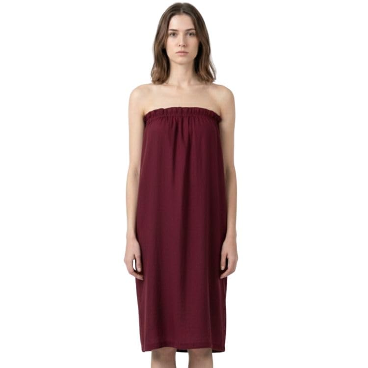 UD Reusable Salon Facial Gown for Women – Free Size Beauty Parlour Spa Apron Dress, Professional Makeup & Hair Cutting Cape with Halter Neck, Comfortable & Easy-to-Wear Styling Robe (Maroon)-image-13