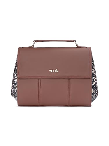 Image of ZOUK Rhea Kapoor Satchel Bag | Elegant Vegan Leather Handbag for Women |