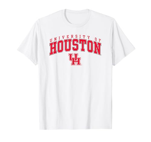 Houston Cougars Arch Over White Officially Licensed T-Shirt