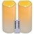 xiangpeng Flickering Flameless LED Candles with 10-Key Remote & Timer, Waterproof Outdoor Indoor f Battery Operated Candles for Home/Wedding/Festival Décor Set of 2 (D3 x H5.5) Ivory