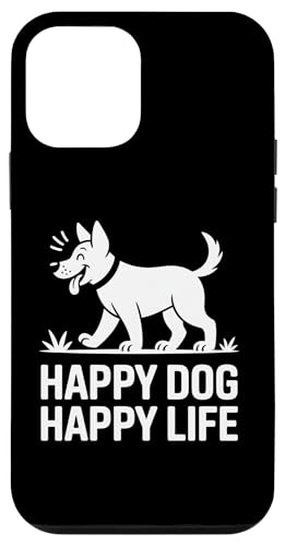 �m�[�Y���[�N �� �k�� �U�� Happy Dog Happy Life ���`�� ���C�t �X�}�z�P�[�X iPhone 12 mini �p