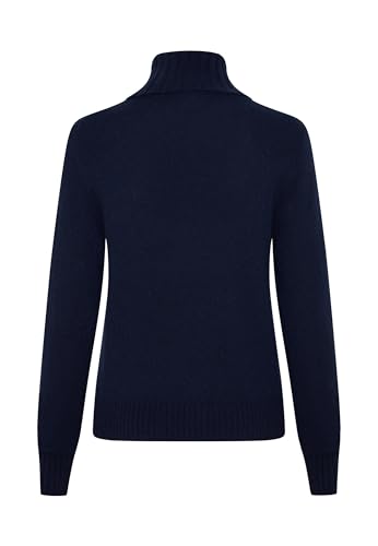 Image of Style & Republic Women's 100% Cashmere Turtleneck Sweater, Regular Fit, Premium Knit Jumper for Autumn, Winter and Spring