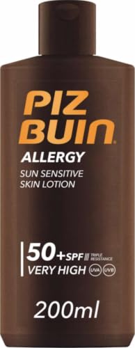 Piz Buin Allergy Sun Sensitive Skin Lotion FPS 50, Protector Solar, 200 ml