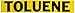 Brady 7284-1Hv Self-Sticking Vinyl Pipe Marker, B-946, 4" Height X 24" Width, Black On Yellow Pressure Sensitive Vinyl, Legend "Toluene"