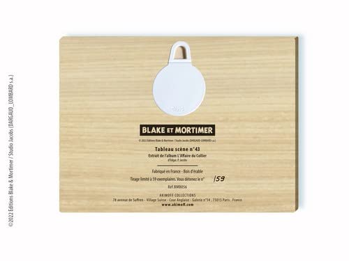 Tableau Akimoff Blake et Mortimer Olrik BD objet collection 2022 - 2