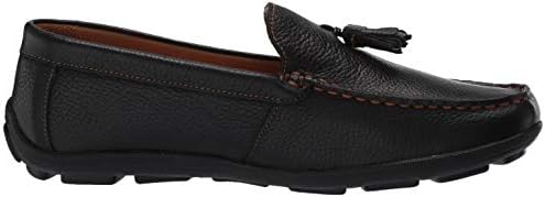 Driver Club USA Unisex Kids Boys/Girls Leather Driving Loafer with Tassle Detail, Black Grainy, 1 M US Little | Image 5