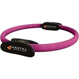 Mantra Sports Pilates Ring Magic Fitness Circle - Exercise Resistance Equipment for Toning & Sculpting Inner & Outer Thighs-Improve Core Power Strength, Flexibility & Posture-Workout Poster & Bag