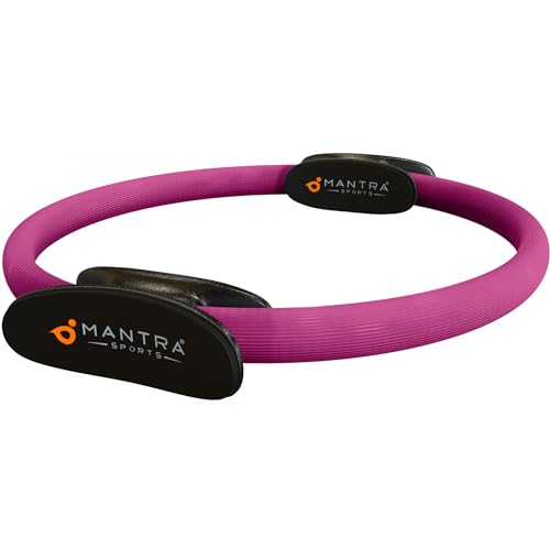 MANTRA SPORTS Pilates Ring Circle, Magic Circle Pilates Ring, Inner Thigh Exercise Equipment, Fitness Rings for Women, Thigh Master Inner Thigh Exerciser, Yoga Ring Pilates Equipment for Home Workouts
