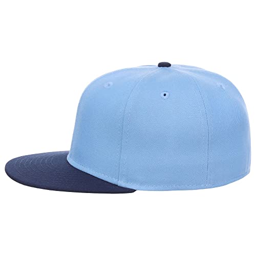 Image of Lids Blank Premium Full Court w /Colored Under Visor Fitted Cap