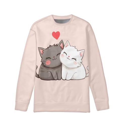 Girls Casual Long Sleeve Crewneck Sweatshirts Kids Cute Animal Graphic Tops Size 6-16 Years