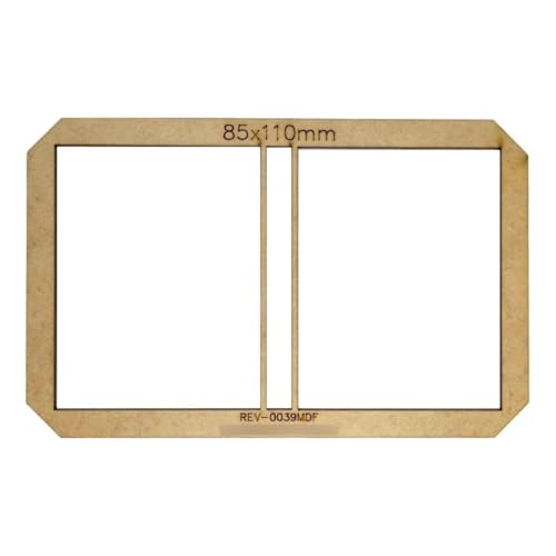 03 Gabaritos Post It Moldura Dupla Cartonagem Encadernaçao - MDF Cru