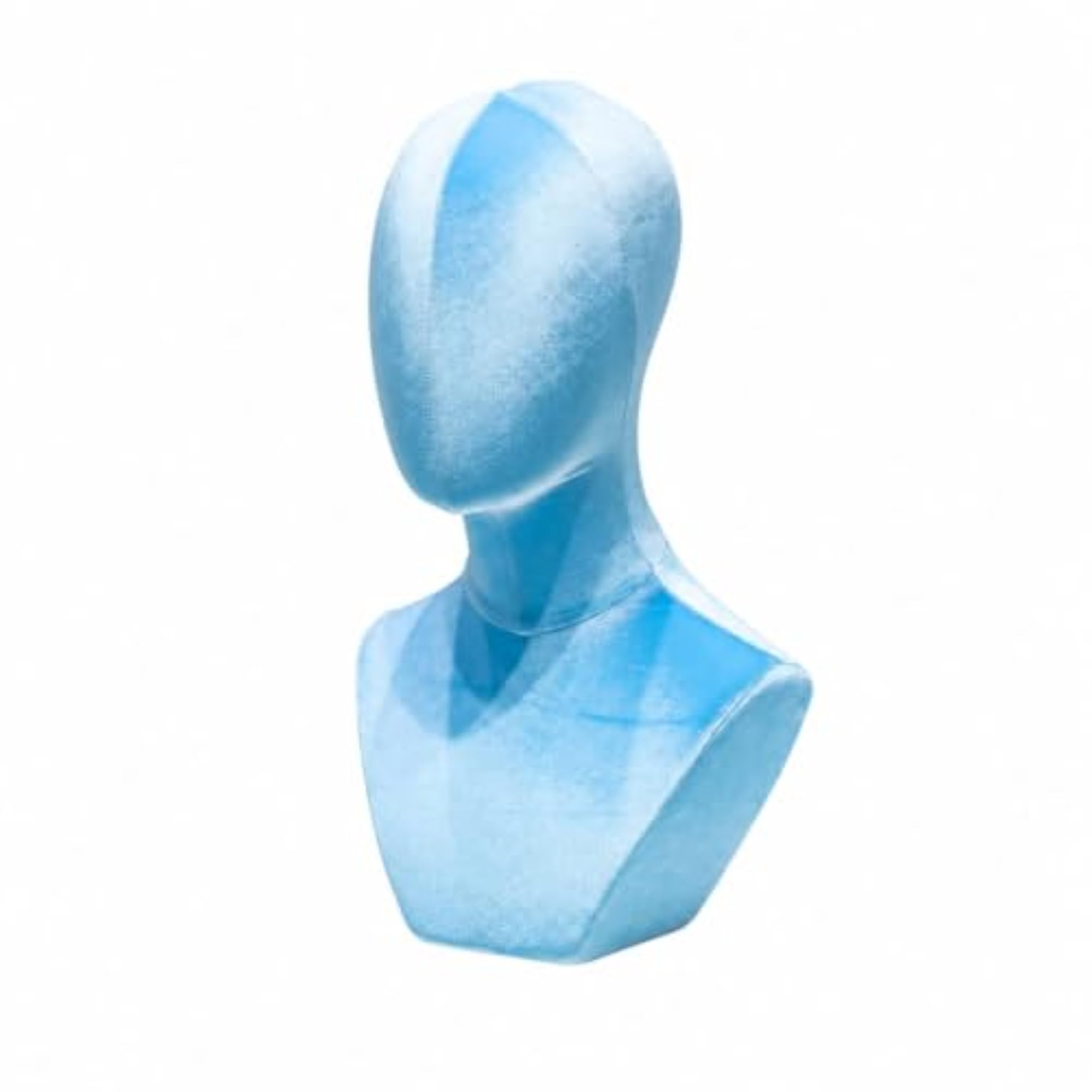Textile-Covered Display Bust for Boutique