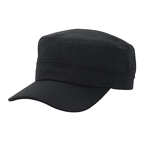 Guaber - Guaber Chapeau de cricket à long bord en coton pour femmes et hommes, réglable, couleur unie, chapeau de soleil, chapeau de soleil, chapeau de camping, chapeau de soleil, Noir , Taille unique