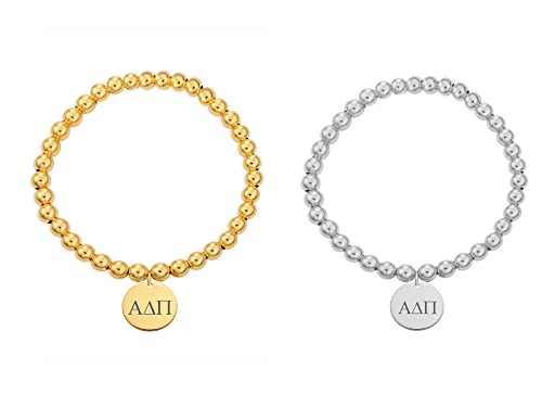 Alpha Delta Pi Bracelet Sorority Stretched Beaded Bracelet