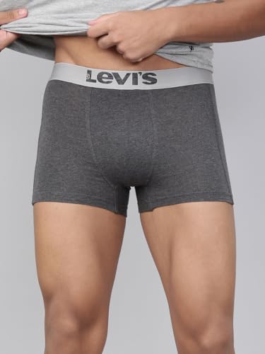 Image of Levi's 018 Classic Trunk for Men | Cotton Stretch Fabric | Men's Trunk Underwear | Anti-Roll Waistband | Supportive Gusset | No Ride-Up Mid Length Fit | Tagless & Zero Irritation Comfort | Pack of 1