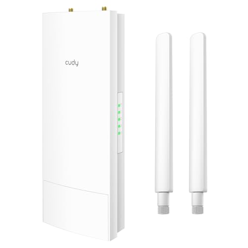 Cudy Punto di accesso WiFi da esterno AC1200, AP wireless Dual-Band impermeabile IP65, lunga...