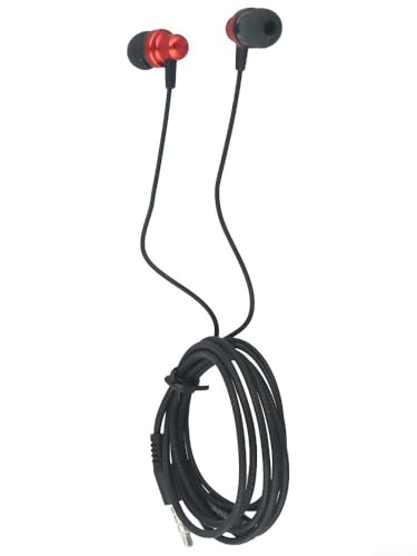 Auriculares de música Heavy Bass M8 Compatibilidad perfecta con Samsung, PC para una experiencia inmersiva (rojo)