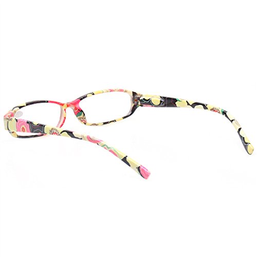 Kerecsen Reading Glasses 4 Fashion Women Eyeglasses With Floral Design Classic Spring Hinge Readers (3.50, 4 Pack Mix Color) #TOP6