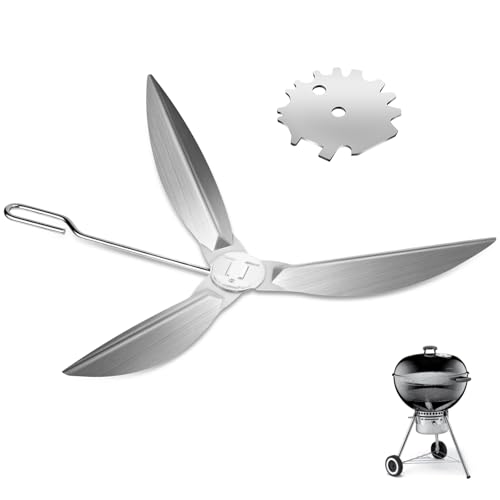 22-1/2-Inch One-Touch Cleaning System Kit for Weber Kettle Grills 7444 Replacement Parts, for Master-Touch, Performer, Original Kettle Series 22' Charcoal Grills