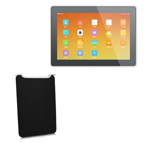 BoxWave Case Compatible with Geekland GK-TVR101-V11 (10 in) - SlipSuit, Soft Slim Neoprene Pouch Protective Case Cover - Jet Black