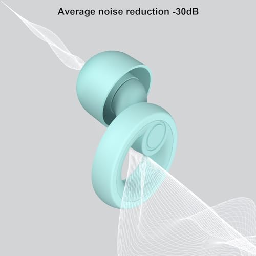 Image of Ear Plugs for Noise Cancelling Ear Protection EarPlugs for Sleep,Concerts,Work,Study,8 Size Eartips with Small Box,Perfect Silicone Earplugs for Noise Reduction (Tblue, 1 Pair)