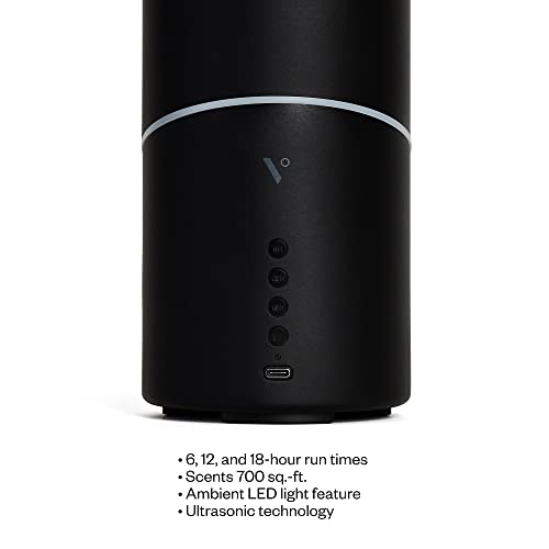 Vitruvi Stay Diffuser For Large Room, Ultrasonic Essential Oil Diffuser For Aromatherapy, Matte Metal, Black (95Ml Capacity) #TOP6