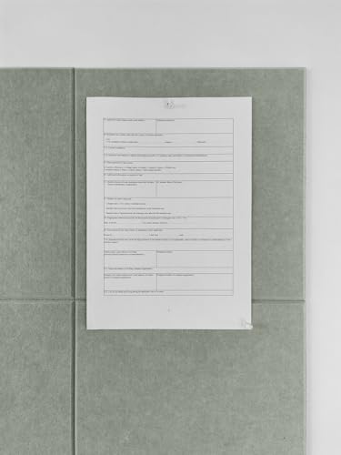 DECORITA Large Cork Board Alternative - 47\"x35\" 12 Pack Felt Wall Tiles with Safe Removable Adhesive Tabs, Cork Boards for Walls Pin Board Tack Board Cork Board 48 x 36 for Home Office - Sage