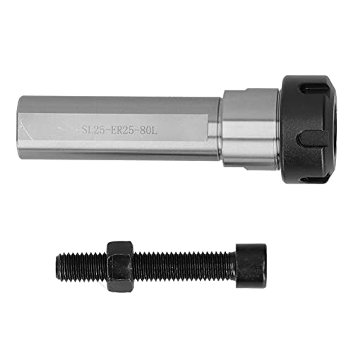Straight Shank Spacer Sleeve/Shaft Extender, SL25 -ER25-80L Collet Chuck, Drehsteuer und Zubehör Chucks Halter Gerade Shank Verlängerungsstange Chuck CNC, Toolchuck