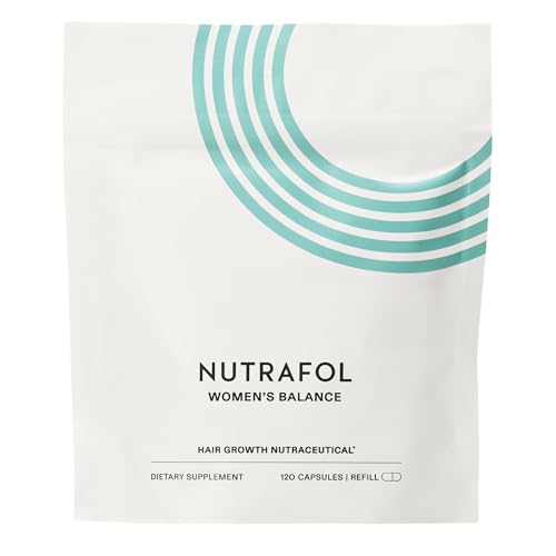 Nutrafol Women's Balance Hair Growth Supplements, Ages 45 and Up, Clinically Proven for Visibly Thicker Hair and Scalp Coverage in 3-6 Months, Dermatologist Recommended - 1 Month Supply Refill Pouch