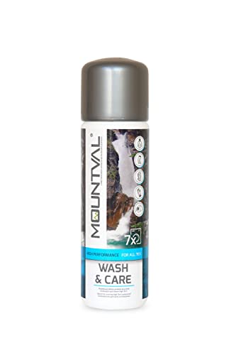 Mountval Wash & Care Limpiador para Ropa Técnica y Húmeda y para Equipamiento con Membranas Climáticas incluido GORE-TEX.