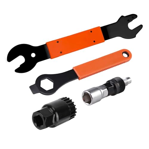 多機能サイクリングクランクプーラーセットペダルレンチさまざまな種類の折り畳まれたツール用プロのバイククランク