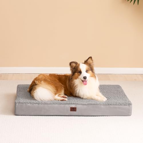 Image of EHEYCIGA Orthopedic Dog Bed Extra Large with Removable Washable Cover, 44IN