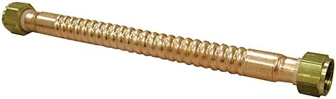 Jones Stephens J34724 3/4" FIP x 24" Copper Corrugated Water Heater Connector