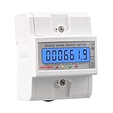 DTS6619 Model 100A Digital Display with Backlight Power Meter in Energy Meters Smart Electric Meter 3 Phase Kwh Meter(Solid Shell)