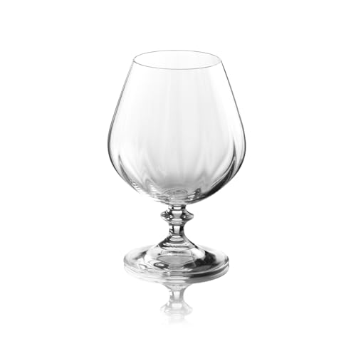 Vasos de coñac DIAMANTE Mirage con efecto óptico el regalo ideal set de 2 4
