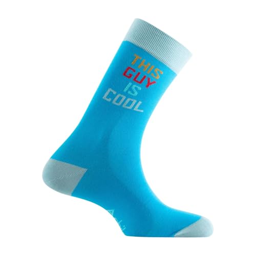 ACHILE - Mi-chaussette jersey 'Cool' Coton peigné - couleur - Bleu - Pointure - 39-46