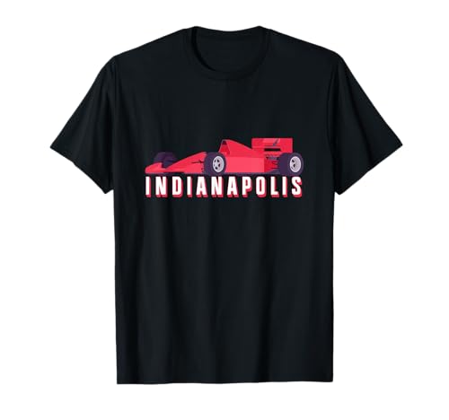 Indianápolis Race Car Indiana Auto Racing Souvenir Camiseta