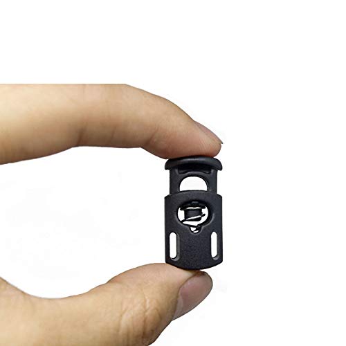 image for CousDUoBe 55 Pcs Plastic Cord Locks Single hole spring plug,Suit for D