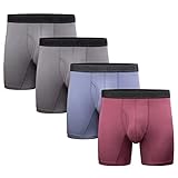 BAMBOO COOL Men’s Underwear Boxer Briefs Soft Comfortable Bamboo Viscose Underwear Boxer Briefs for