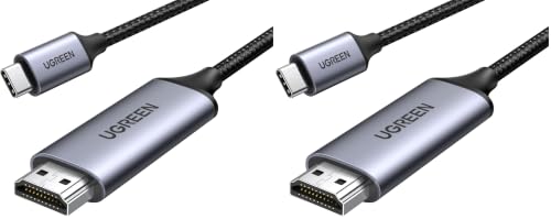 Image of UGREEN USB C to HDMI 2.0 Cable 4K@60Hz for Home Office, 6.6FT (Pack of 2)