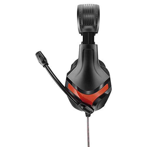 Headset Gamer Warrior, P2, Fone De Ouvido com Microfone - PH101, Preto/Vermelho, 2 metros