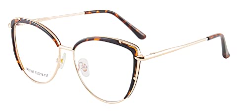 Image of Cat Eye Blue Light Blocking Glasses Women TR90 Lightweight Computer Eyeglasses Anti blue-ray Eyewear