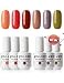 Gellen UV Gel Nail Polish Kit, Fall Colors Series 6 Colors - Popular Autumn Winter Colors