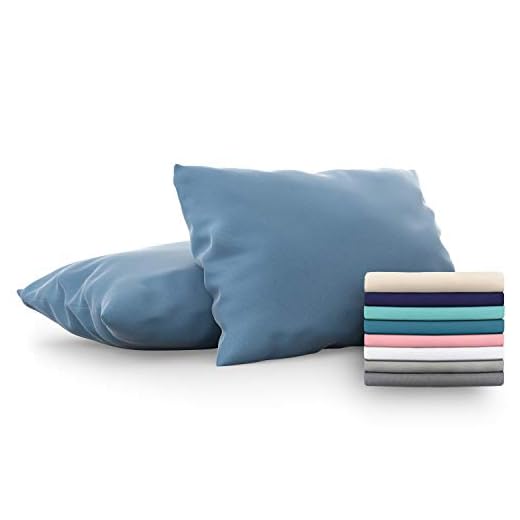 Dreamzie - Set de 2 x Funda de Almohada 50x70 cm, Azúl, Microfibra (100% Poliéster) - Fundas de Almohadas Hipoalergénica - Fundas de Cojines de Calidad con una Suavidad Incomparable