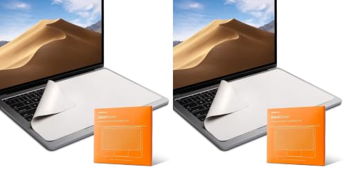 Image of UPPERCASE GhostBlanket Screen Keyboard Imprint Protection Microfiber Liner and Cleaning Cloth 15 inch Compatible with MacBook Pro 16 inch (Pack of 2)