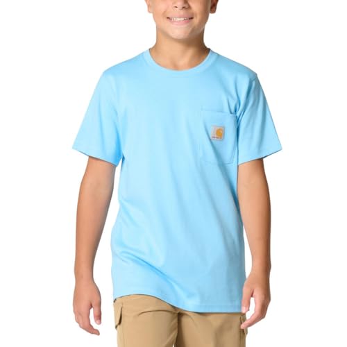 Carhartt Boys Short Sleeve Pocket T-Shirt Baltic Sea 7